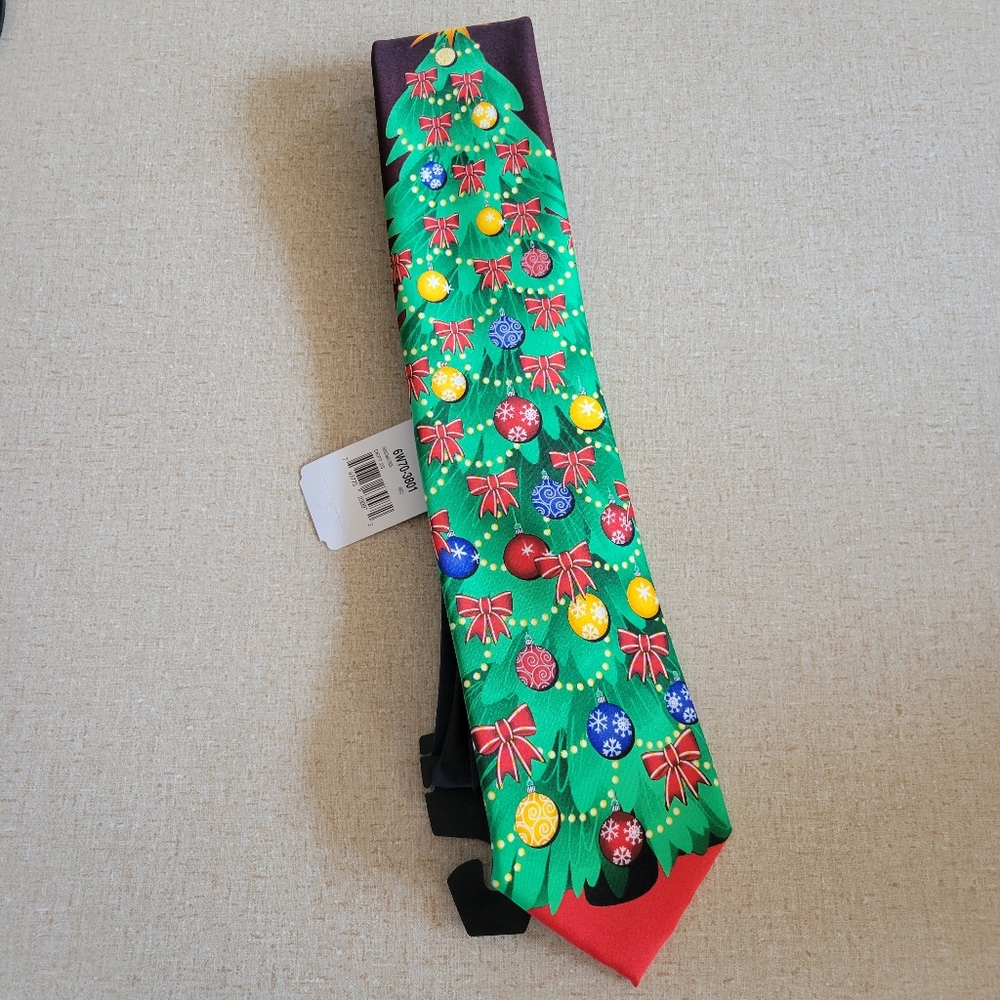 Tie Tales Christmas Tree Tie Holiday NWT